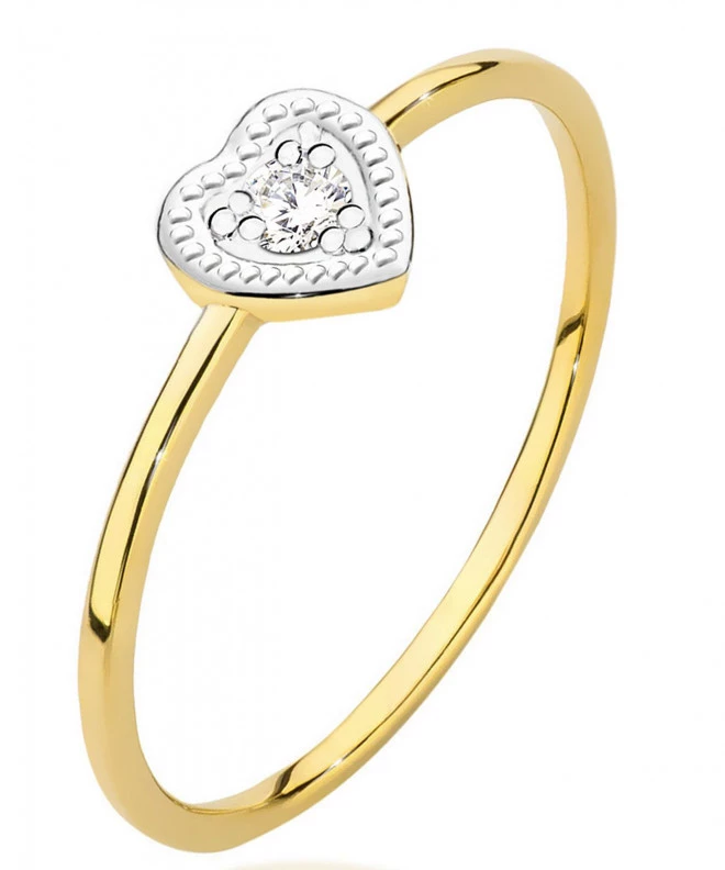 Prsten Bonore - Zlato 585 - Diamant 0,02 Ct 81032