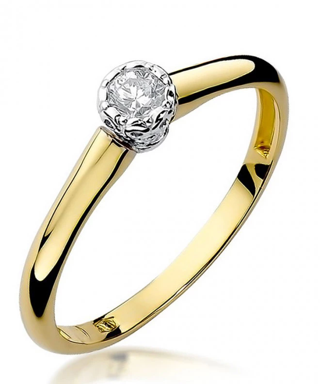 Prsten Bonore - Zlato 585 - Diamant 0,13 Ct 85145