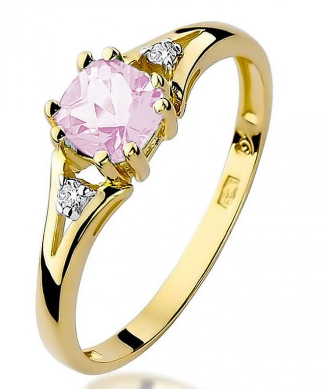 Prsten Bonore - Zlato 585 - Růžový Topaz 0,7 Ct 100672