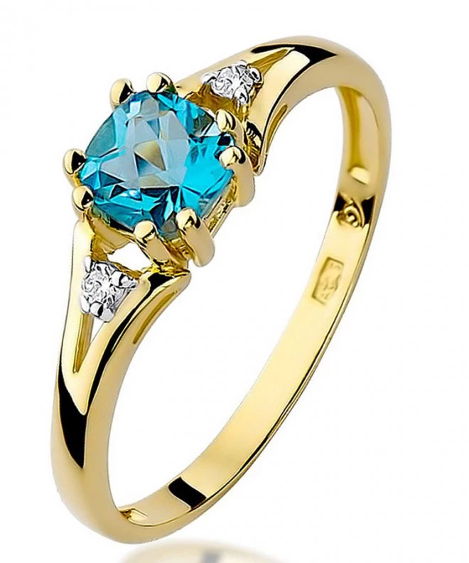 Prsten Bonore - Zlato 585 - Topaz 0,7 Ct 100673