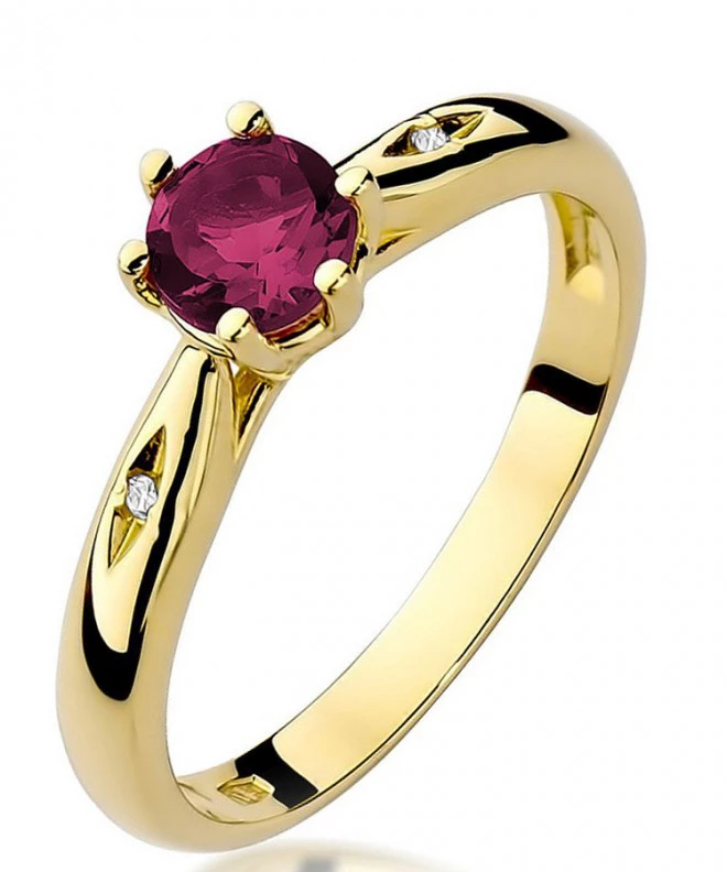 Prsten Bonore - Zlato 585 - Rubín 0,6 Ct 95426