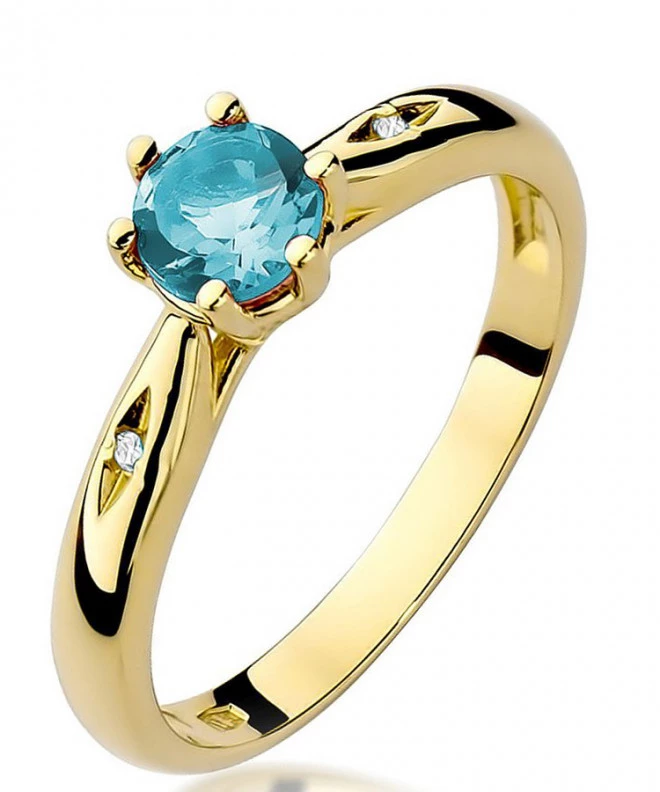 Prsten Bonore - Zlato 585 - Topaz 0,5 Ct 101671