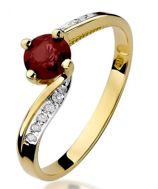 Prsten Bonore - Zlato 585 - Rubín 0,6 Ct 95432