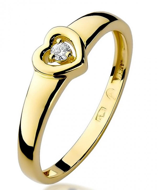 Prsten Bonore - Zlato 585 - Diamant 0,04 Ct 81033