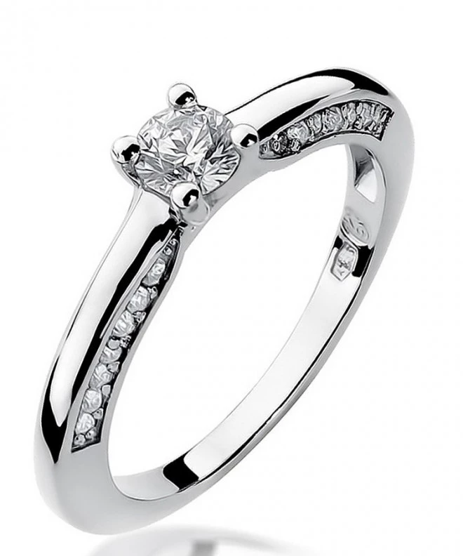 Prsten Bonore - Bílé Zlato 585 - Diamant 0,3 Ct 116227
