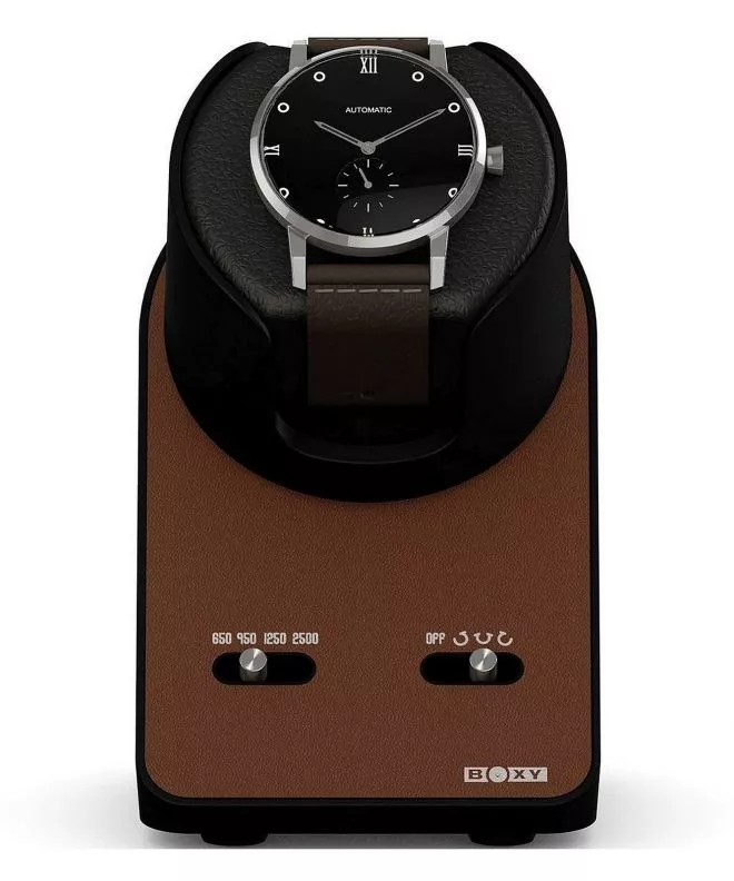 Beco Technic Boxy BLDC Nightstand EXT Brown modulární natahovač hodinek pro 1 hodinky s kabelem USB 309138