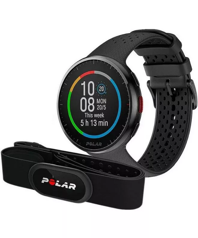 Sportovní hodinky Polar Pacer Pro Carbon Grey SET 725882063980