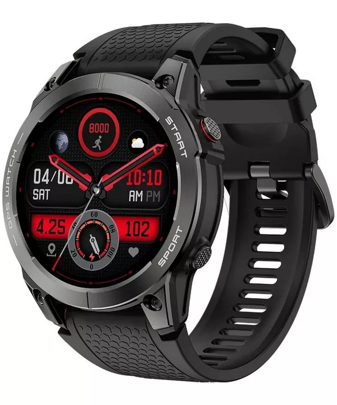 Chytré hodinky unisex Manta Activ X GPS Black SET SWA001BK