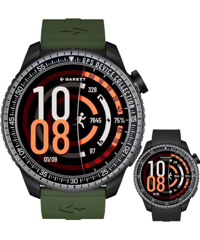 Chytré Hodinky pánské Garett Compass Black SET 5904238487372