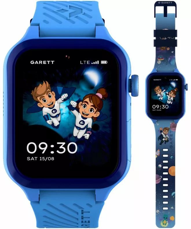 Chytré Hodinky dětské Garett Kids Essa AI 4G Modrá SET 5904238487273