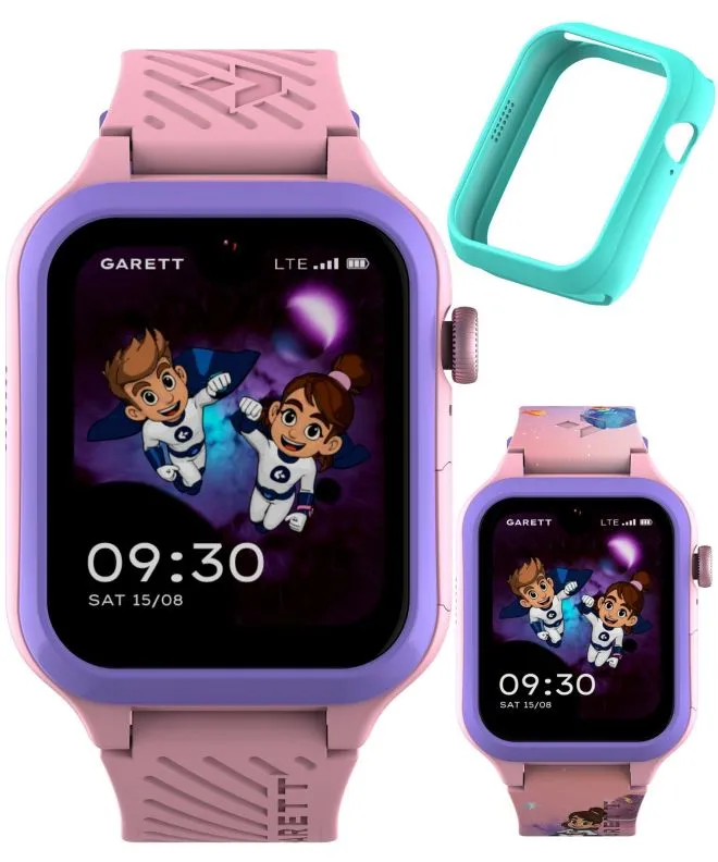 Chytré Hodinky dětské Garett Kids Essa Go 2 AI 4G Růžová 5904238487334