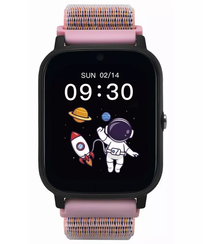 Chytré Hodinky dětské Garett Kids Tech 4G Růžová Velcro 5904238484999