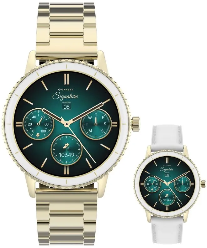 Chytré Hodinky dámské Garett Signature Grace Gold Solid SET 5904238485088