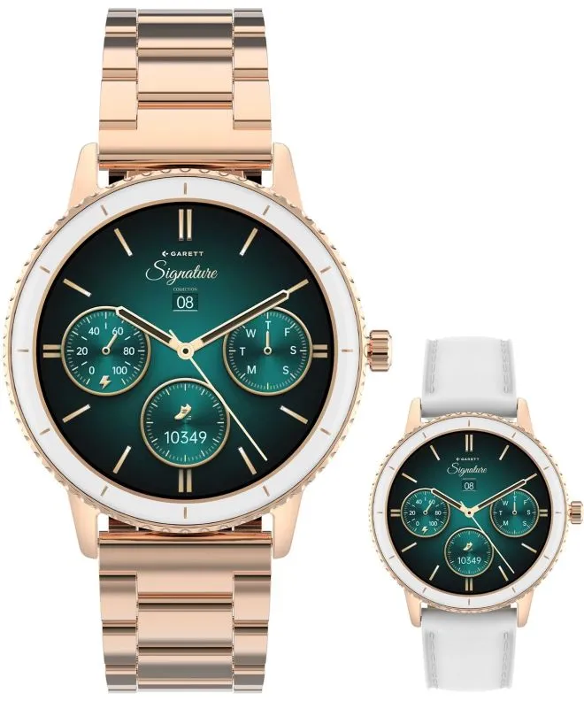 Chytré Hodinky dámské Garett Signature Grace Rose Gold Solid SET 5904238485071