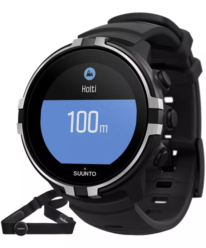 Pánské chytré hodinky Suunto Spartan Sport Baro Stealth Wrist HR GPS + Belt SS023402000 SS023402000