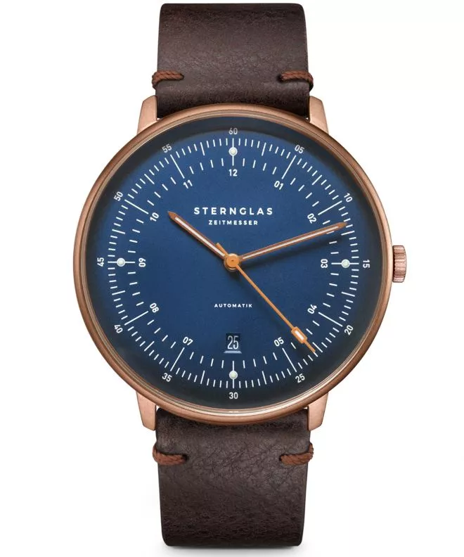 Hodinky Sternglas Hamburg Dark Blue Bronze Automatic S02-HH27-VI17