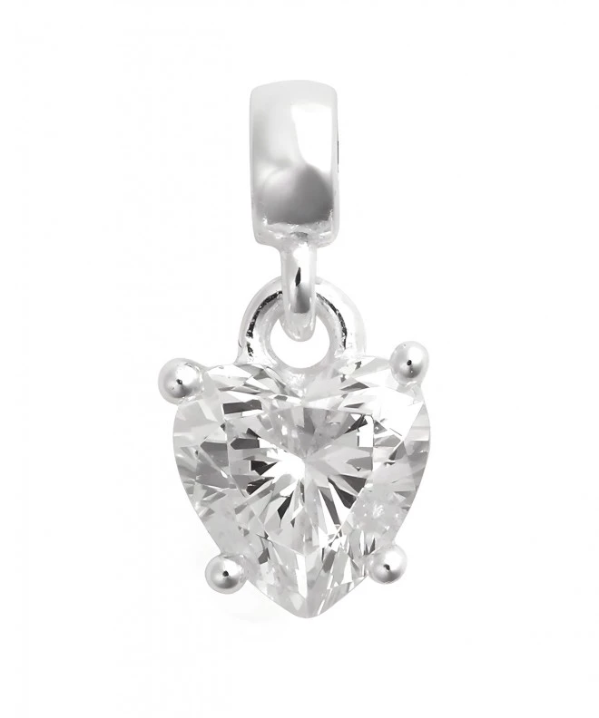 Přívěšek Daniel Wellington Heart White Crystal Charm DW00401049