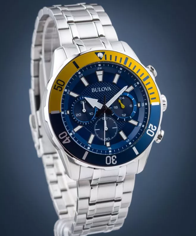 Pánské hodinky Bulova Sport Blue Chronograph 98A245 98A245