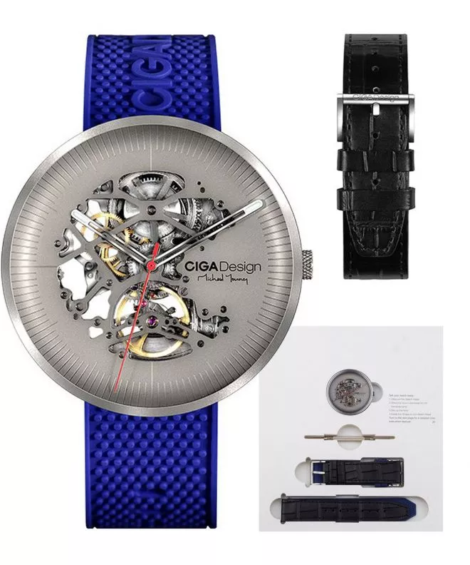 Pánské hodinky Ciga Design MY Titanium Skeleton Automatic M031-TITI-W15BU M031-TITI-W15BU