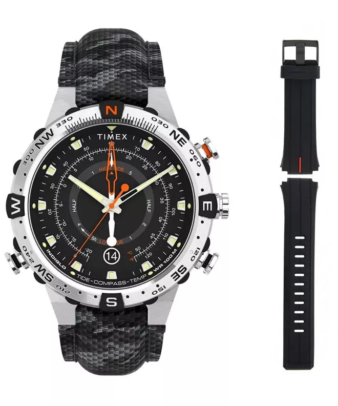 Hodinky pánské Timex Expedition Outdoor Tide/Temp/Compass + Dodatkowy pasek Timex TW2V22300A