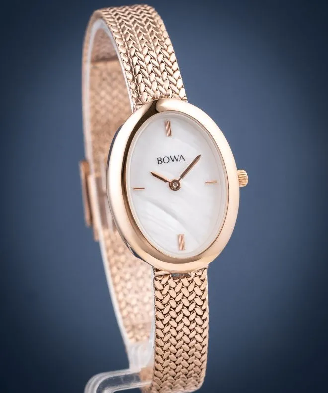 Hodinky dámské BOWA Oslo Pearl Rose-Gold Mesh 23 OS237-157-107M