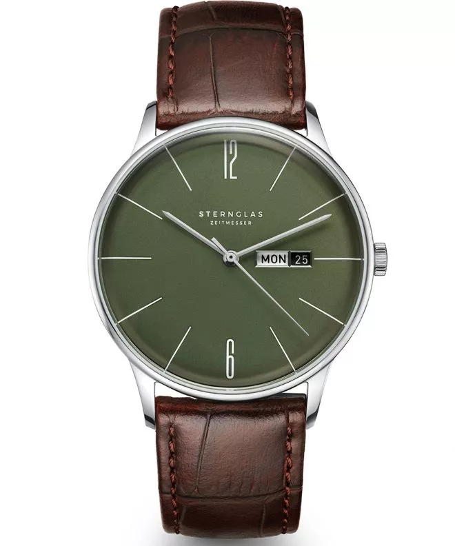 Hodinky Sternglas Berlin Olive Green S01-BE08-HE05