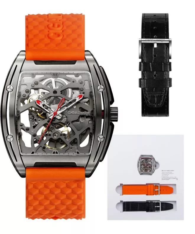 Pánské hodinky Ciga Design Z-Series Titanium Skeleton Automatic Z031-TITI-W15OG Z031-TITI-W15OG