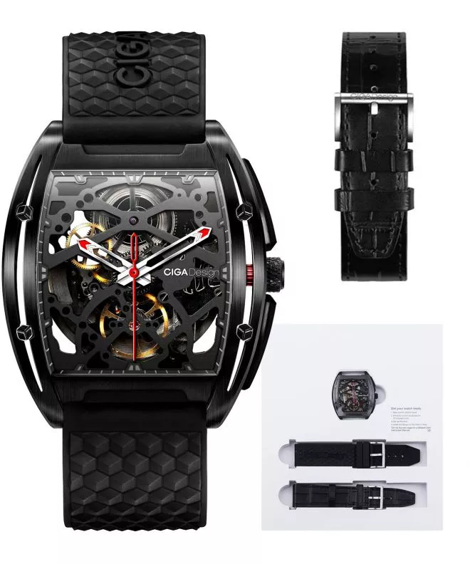 Pánské hodinky Ciga Design Z-Series DLC Skeleton Automatic Z031-BLBL-W15BK Z031-BLBL-W15BK