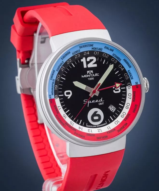 Hodinky Montjuic Speed GMT Red Outback MJ3.0203.S