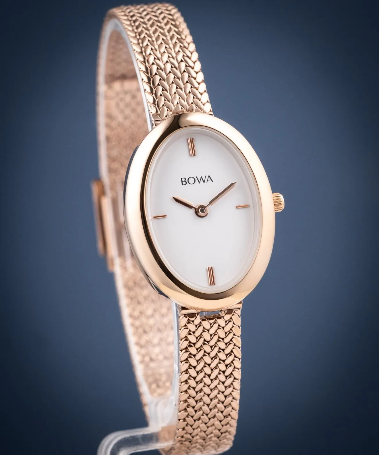 Hodinky dámské BOWA Oslo White Rose-Gold Mesh 23 OS237-27-107M