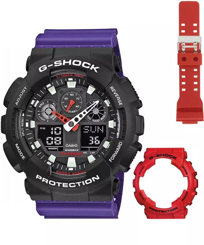 Hodinky pánské Casio G-Shock GA-100 Original Set GA-100B-Set111
