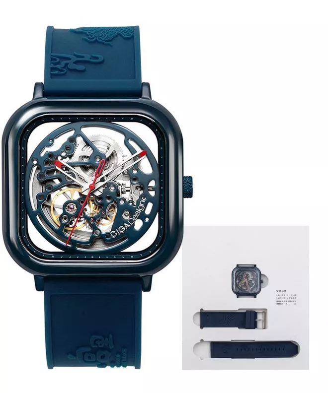 Pánské hodinky Ciga Design Full Hollow Ceramic Skeleton Automatic Z051-BUBU-N5BU Z051-BUBU-N5BU