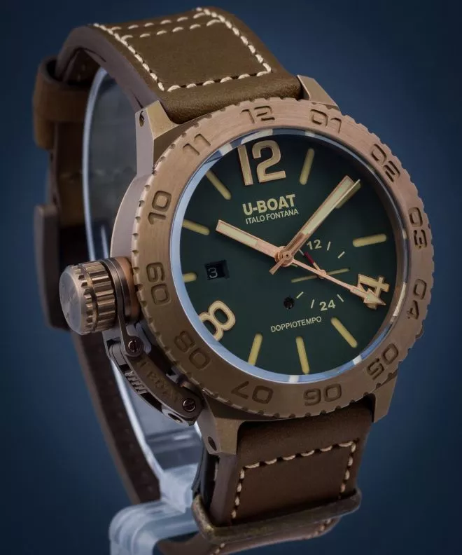 Hodinky U-BOAT Doppiotempo Bronzo GR 9088