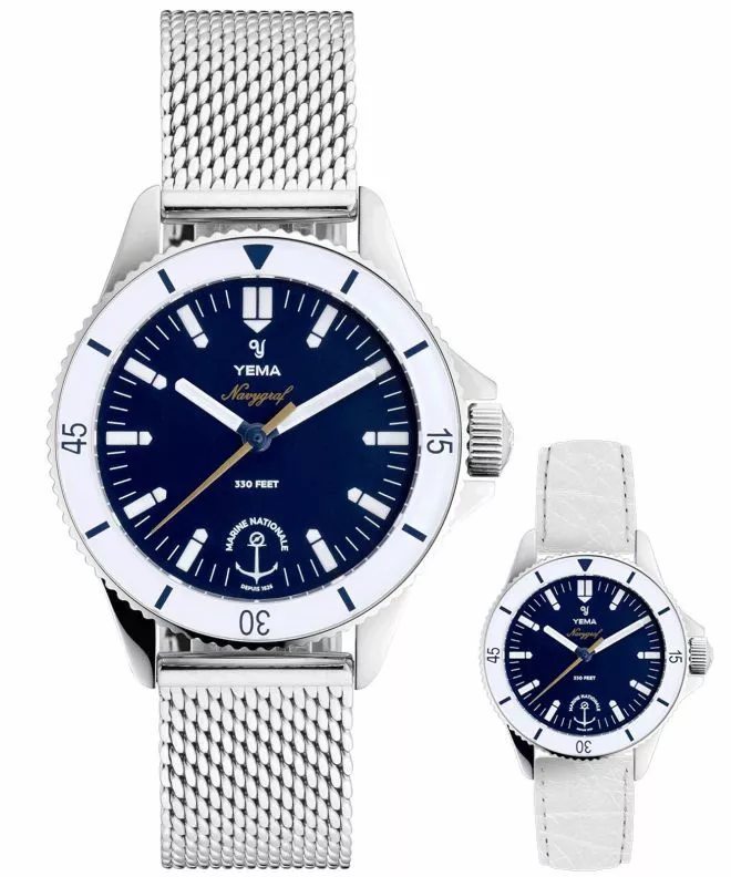 Hodinky Yema Navygraf Marine Nationale Femme SET YMHFMN34-GM