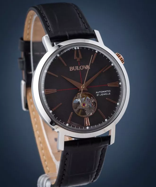 Pánské hodinky Bulova Classic Automatic Open Heart 98A187 98A187