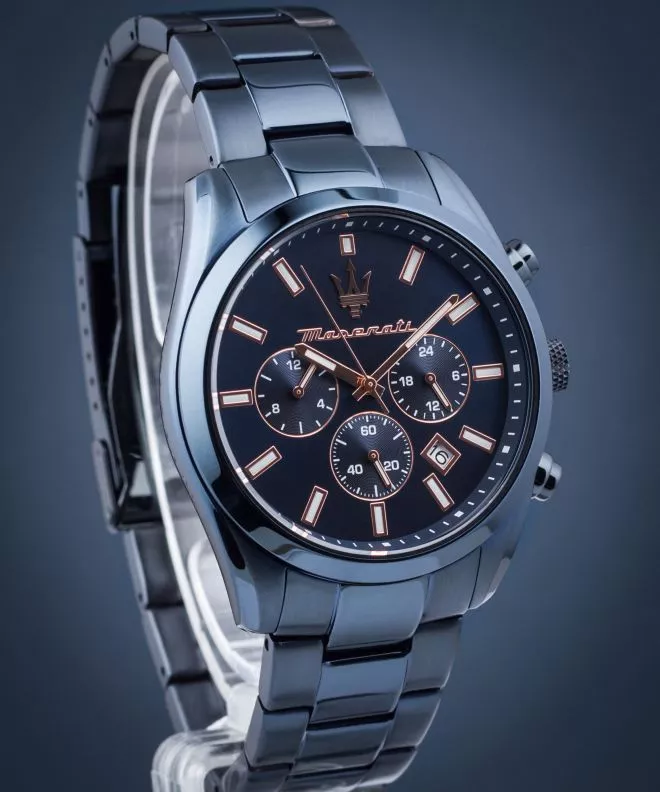Hodinky Maserati Attrazione Chronograph Blue Edition R8873626003