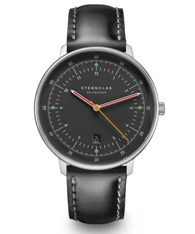 Hodinky Sternglas Hamburg Neugraphit Automatic S02-HH39-BR02
