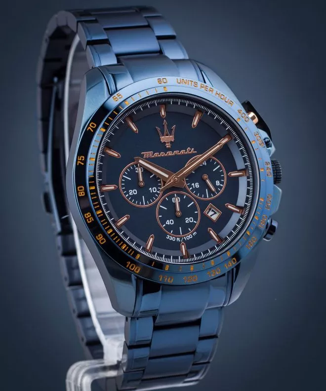 Hodinky Maserati Traguardo Chronograph Blue Edition R8873612054