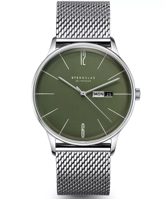 Hodinky Sternglas Berlin Olive Green S01-BE08-MI04