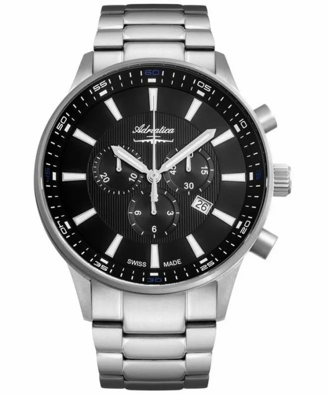 Hodinky pánské Adriatica Classic Titanium Chronograph A8281.4114CH2