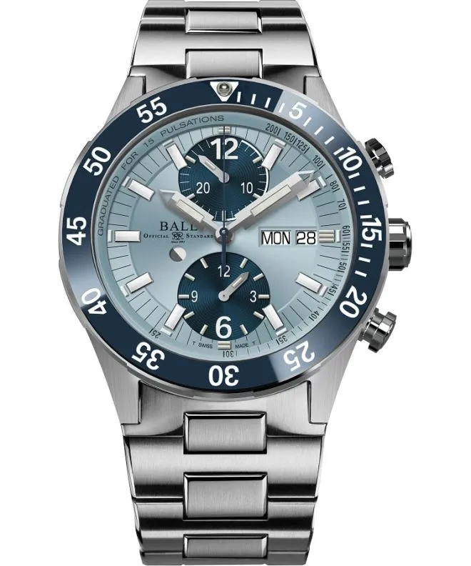 Hodinky pánské Ball Roadmaster Rescue Automatic Titanium Chronograph Limited Edition DC3030C-S3-IBEBE