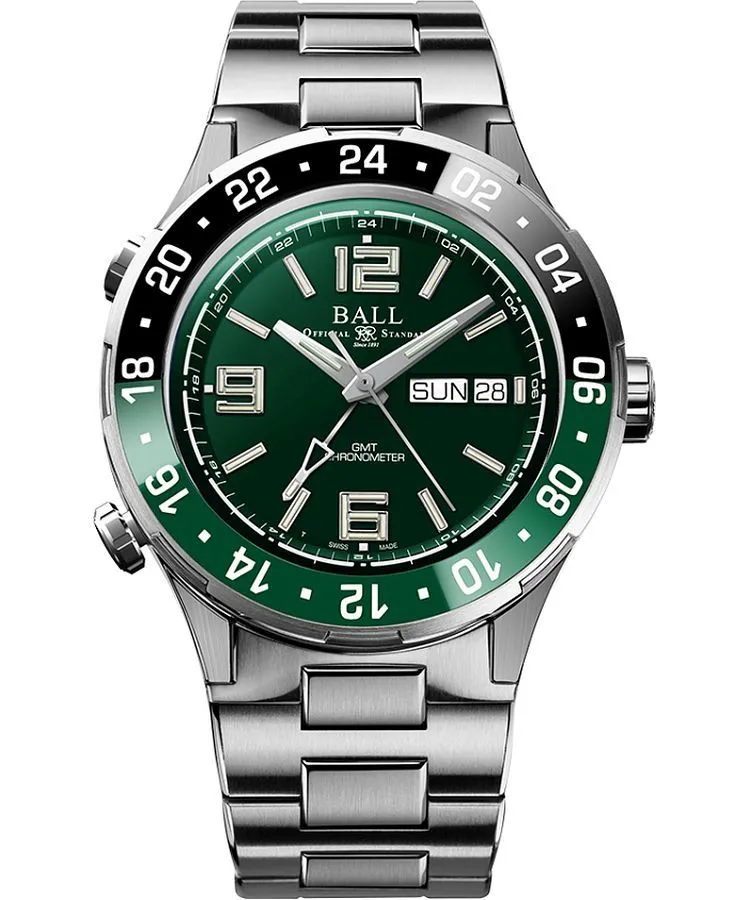Hodinky pánské Ball Roadmaster Marine GMT Automatic Titanium Limited Edition DG3000A-S2C-GR