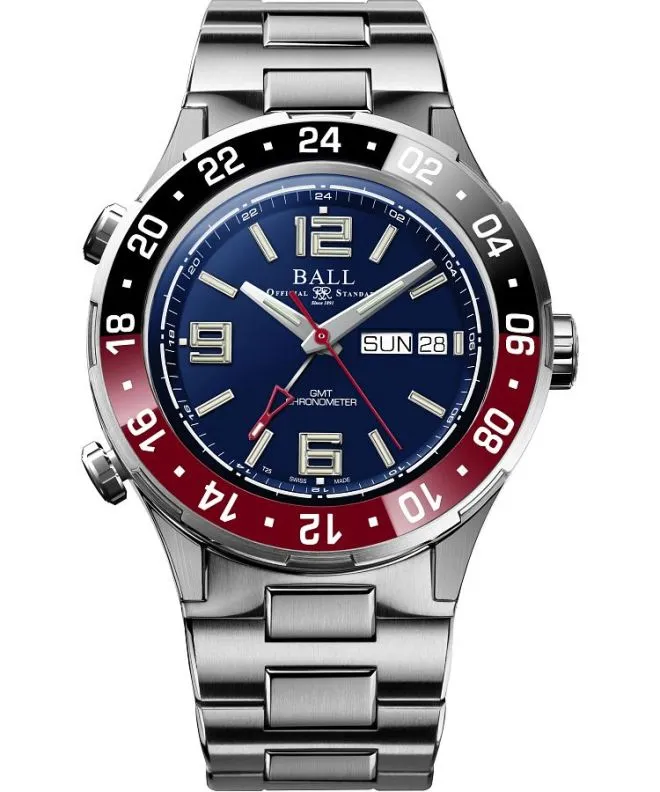 Hodinky pánské Ball Roadmaster Marine GMT Automatic Titanium Chronograph Limited Edition DG3000A-S8CJ-BE
