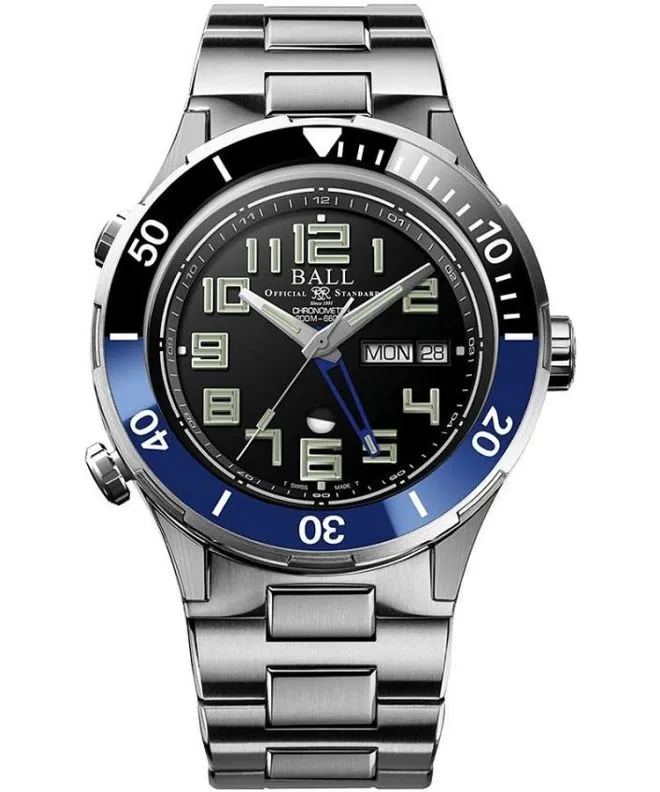 Hodinky pánské Ball Roadmaster Vanguard II Automatic Titanium Chronograph Limited Edition DG3036B-S3C-BK