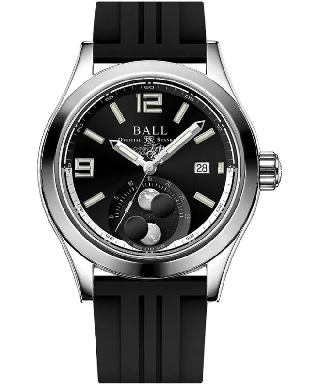 Hodinky pánské Ball Engineer II Moon Phase Chronometer, Amortiser® Automatic Limited Edition NM2028C-P45C-BK