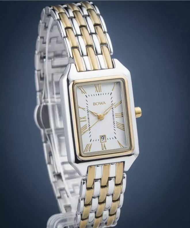 Hodinky dámské BOWA Barcelona White Silver-Gold Steel 23 BC2345-24-148S