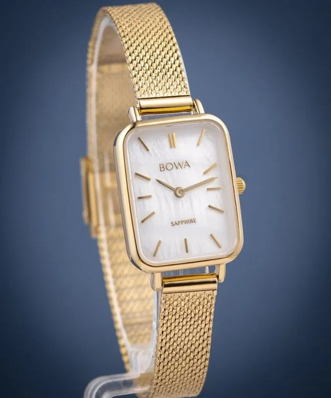 Hodinky dámské BOWA Dubai Pearl-Gold Mesh 20 DU204-154-104M