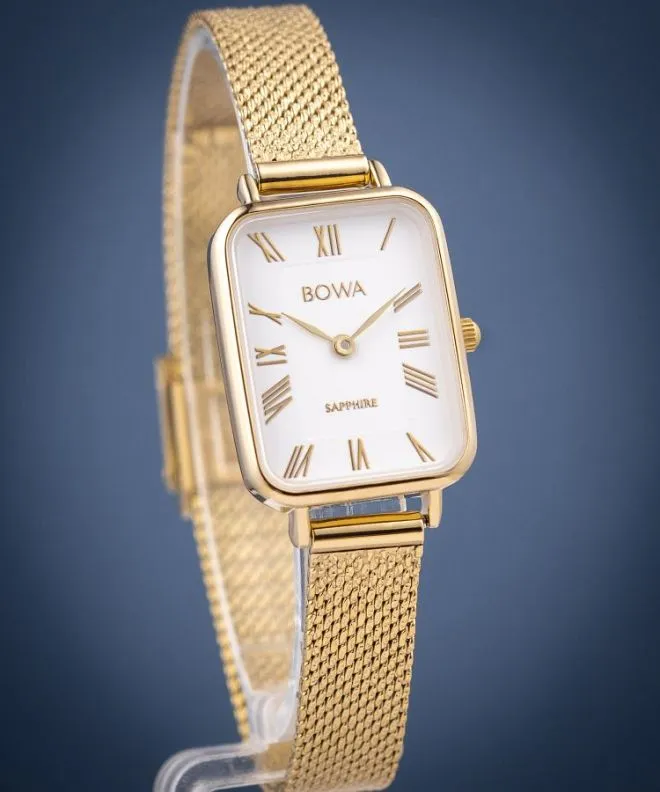 Hodinky dámské BOWA Dubai White-Gold Mesh 20 DU204-24R-104M