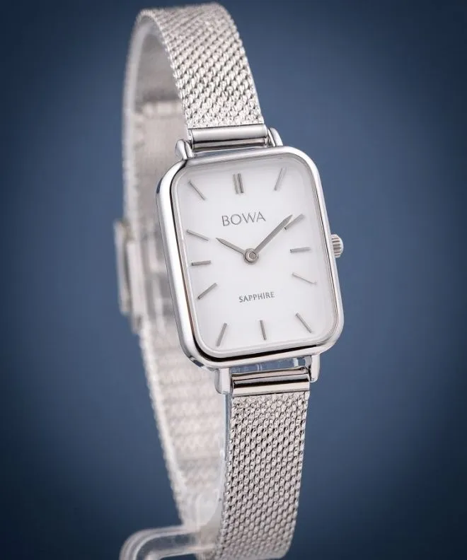 Hodinky dámské BOWA Dubai White-Silver Mesh 20 DU205-25-105M