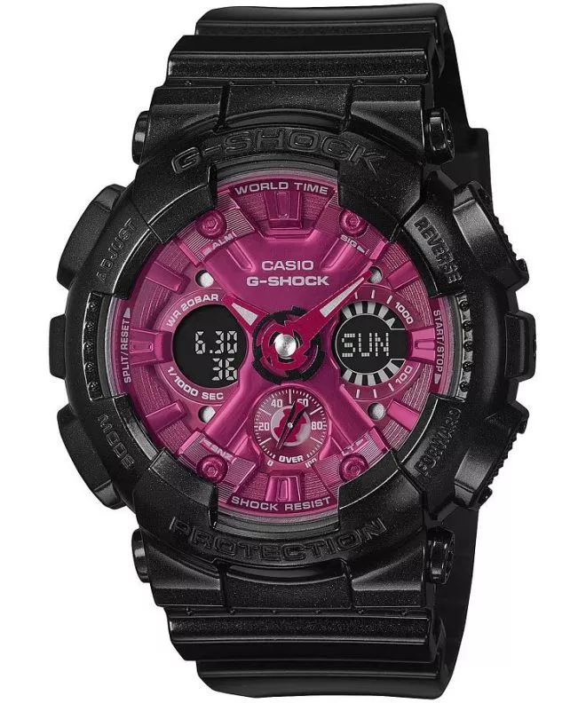 Hodinky dámské Casio G-Shock Black & Red GMA-S120RB-1AER